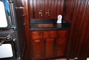 Utility Sink next to stove