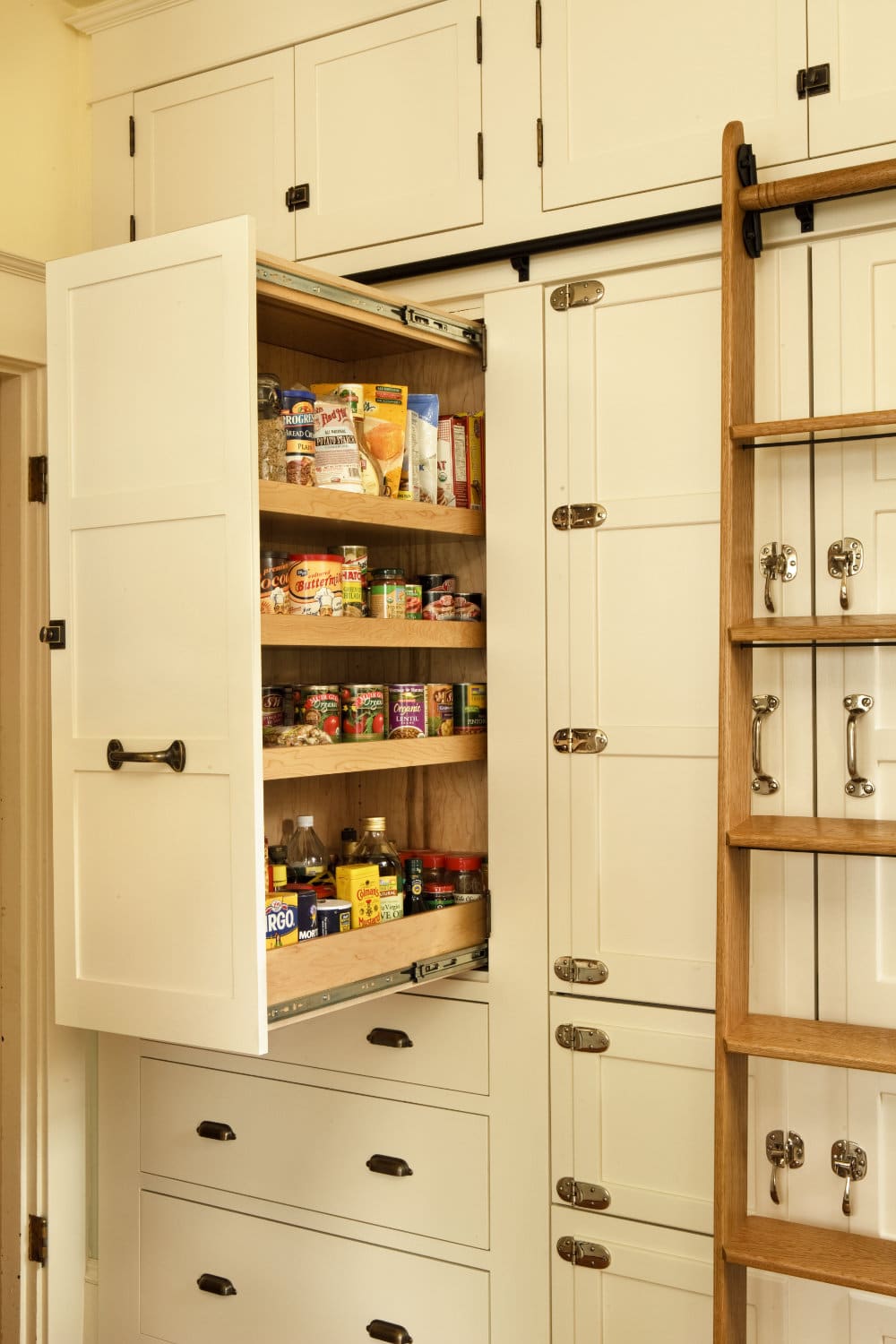 Young Kitchen Restoration Pullout Cabinets
