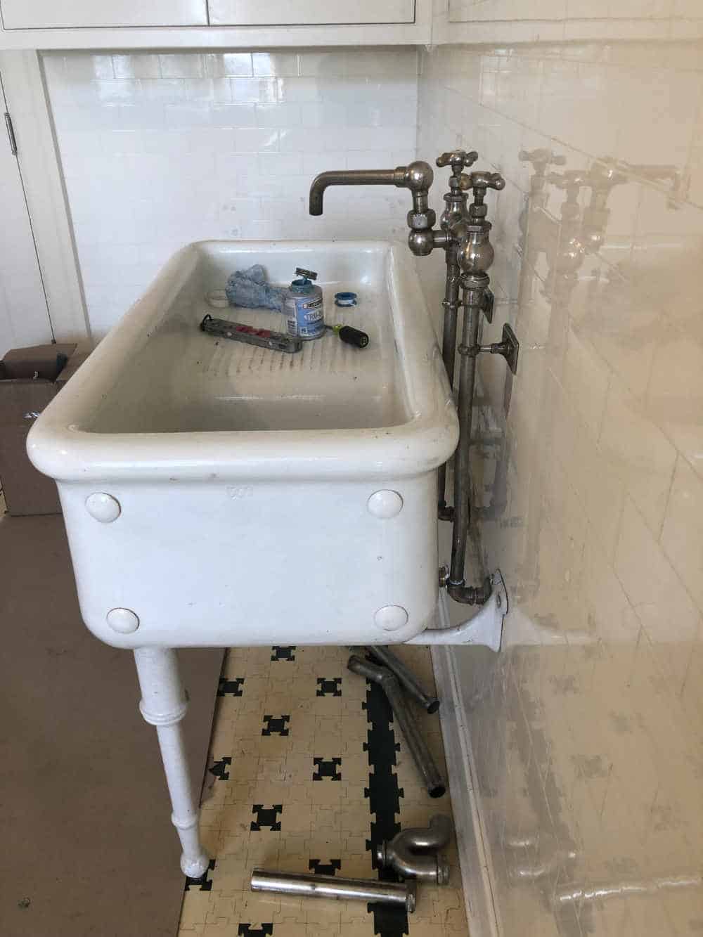 Pittock Mansion sink restoration